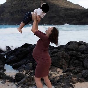 LC Maternity  Off the Shoulder Dress